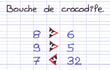 La bouche de crocodile est tournée vers le grand nombre