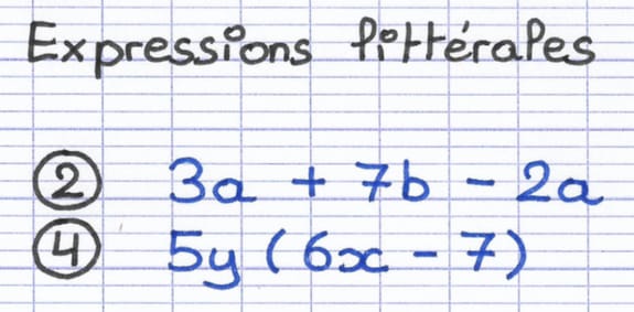 Les expressions littérales sont composées de nombres, de lettres et d’opérations Les expressions littérales sont composées de nombres, de lettres et d’opérations