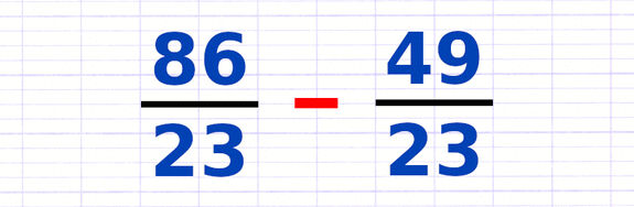 Exercice 3 : Soustraire des fractions à dénominateurs identiques