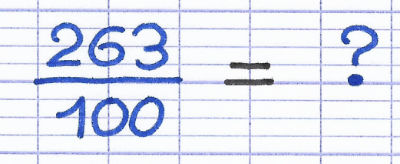 Comment déterminer l'écriture décimale de cette fraction ?