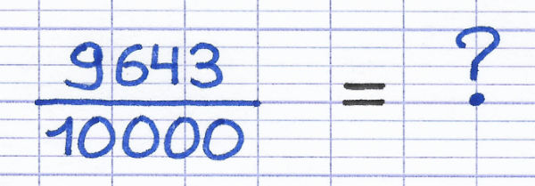 Exercice: Transformer une fraction en nombre décimal