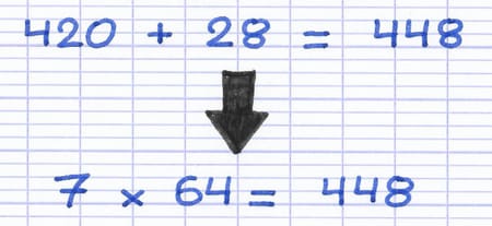 Réponse de la multiplication grâce à la décomposition