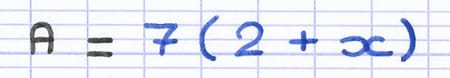 Développer une expression littérale avec la distributivité simple