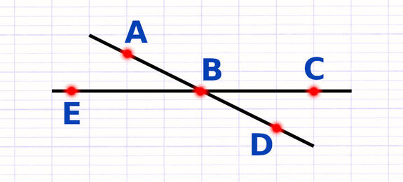 Exercice 1 : Reconnaître les angles opposés par le sommet