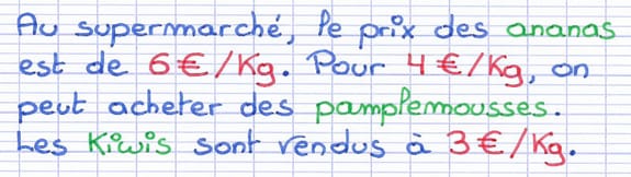 Organisation des données en différentes catégories Organisation des données en différentes catégories