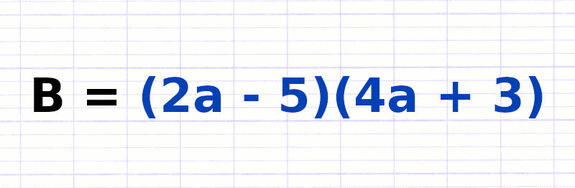 Exercice 2 : Distributivité double d’une expression littérale