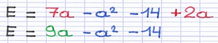 Réduction de l’expression littérale
