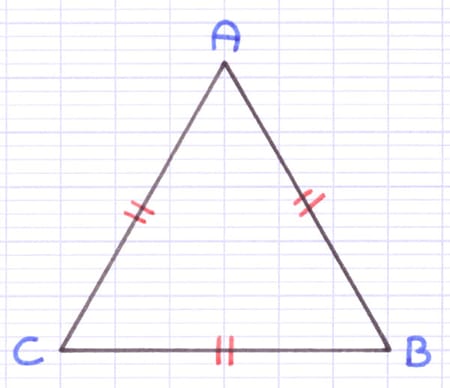 Description d’un triangle équilatéral